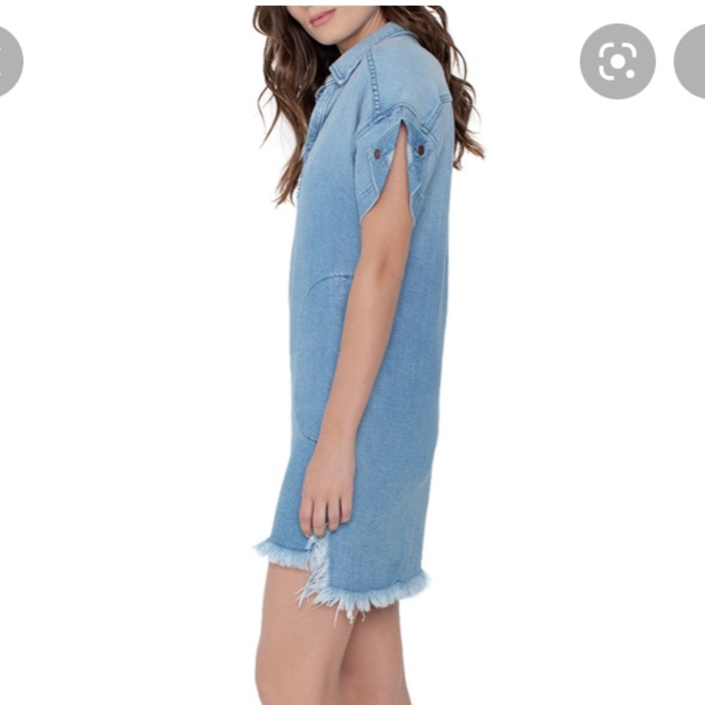 Parker Smith | Denim Dress W/Pockets View 2